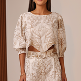 Georgie Top in Toucan Tropic