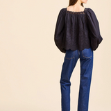 Maureen Top in Black Eyelet