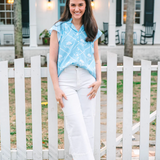 Bays Blouse in Periwinkle Bloom