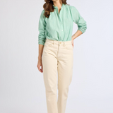 Francesca Top in Pistachio Eyelet