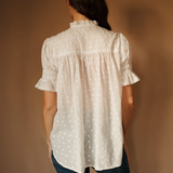 Marnie Top in White Hearts