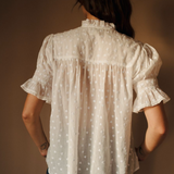 Marnie Top in White Hearts