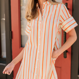 Dock Dress in Dunmore Stripes