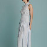 Midi Shirt Dress in Sky