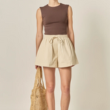 Cotton Drawstring Shorts