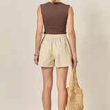 Cotton Drawstring Shorts