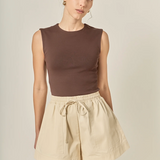 Cotton Drawstring Shorts