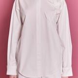 Floral Applique Collared Shirt