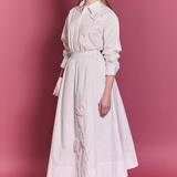 Floral Applique Collared Shirt