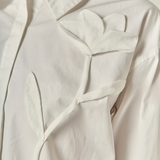 Floral Applique Collared Shirt
