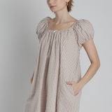 Gingham Babydoll Dress