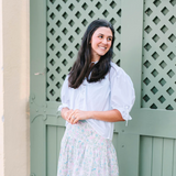 Mia Blouse in Blanche