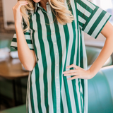 Gibbons Dress in Dunlin Stripes