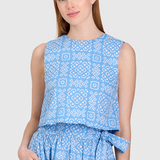 Crop Top in Lanai Tile