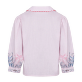 Zena Blouse in Indigo Coral