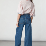 Zena Blouse in Indigo Coral