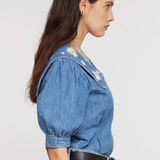 Cassie Top in Malibu Embroidery