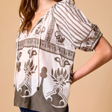 Johana Blouse in Sable