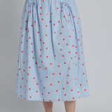 Polka Dot Smocked Skirt