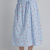 Polka Dot Smocked Skirt
