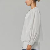 The Minka Shirt in Navy Fish