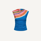 Ellie Top | Watercolor Stripe
