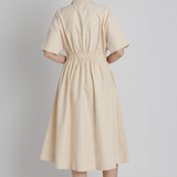 Striped Pleated Midi