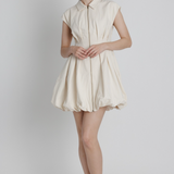 Bubble Hem Utility Dress