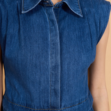 Denim Mini Shirt Dress