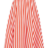 Pavilion Skirt in Red Stripes