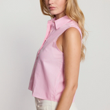 The Boxy Cropped Sleeveless Shirt