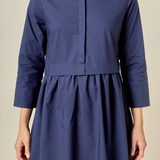 Mini Shirt Dress in Navy