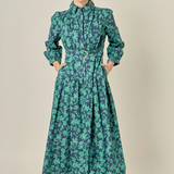 Fall Printed Midi Dress