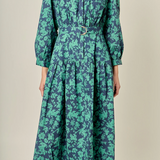 Fall Printed Midi Dress