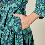 Fall Printed Midi Dress