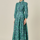 Fall Printed Midi Dress