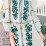 Audrey Blouse in Harborstone Paisley