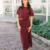 Nova Blouse in Merlot
