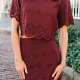 Nova Blouse in Merlot