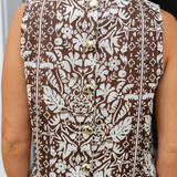 Block Print Midi Skirt Set