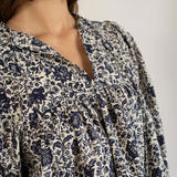 Charlie Top in Indigo Floral