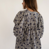 Charlie Top in Indigo Floral