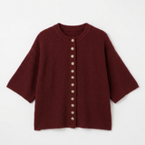 Short Sleeve sweater in Wine