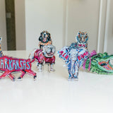 "Auburn Tiger II" acrylic shelfie: Large