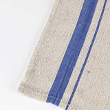 * Blue Tan Wide Stripe Dish Cloth - Set of Three