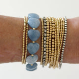 Maizy Heart Bracelets, Spring: Mint
