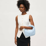 Tracy Clutch - Tweed: Blue