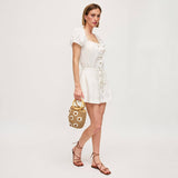 Emaline Satchel: Ivory